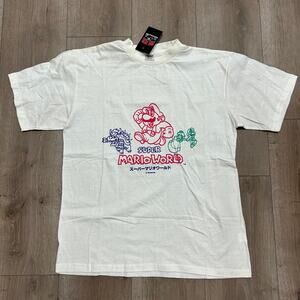 vintage 1993 Super Mario World Nintendo Tee T Shirt White Size Medium M B14